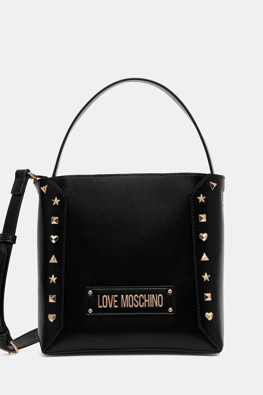 Kabelka Love Moschino černá barva, JC4270PP0MKH0000