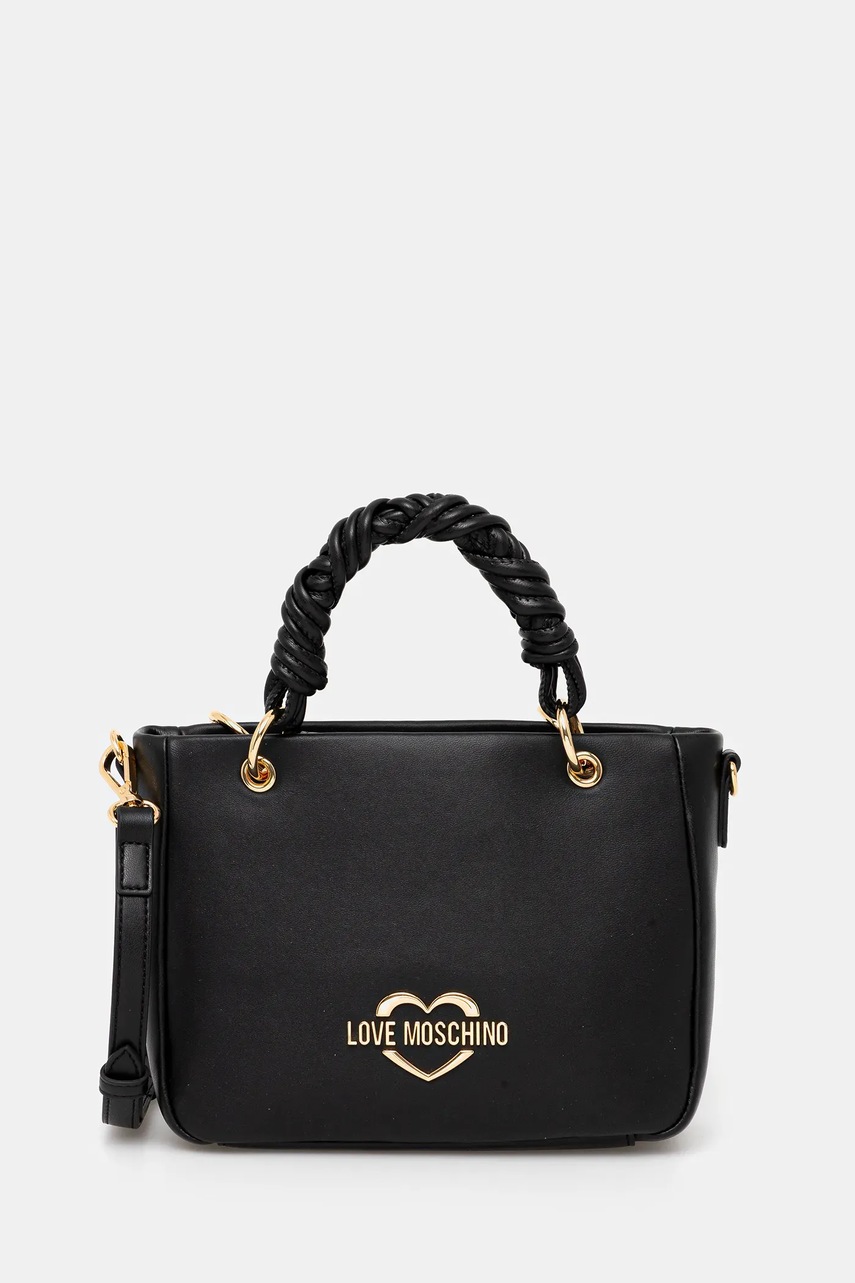 Kabelka Love Moschino černá barva, JC4313PP0MK1300A