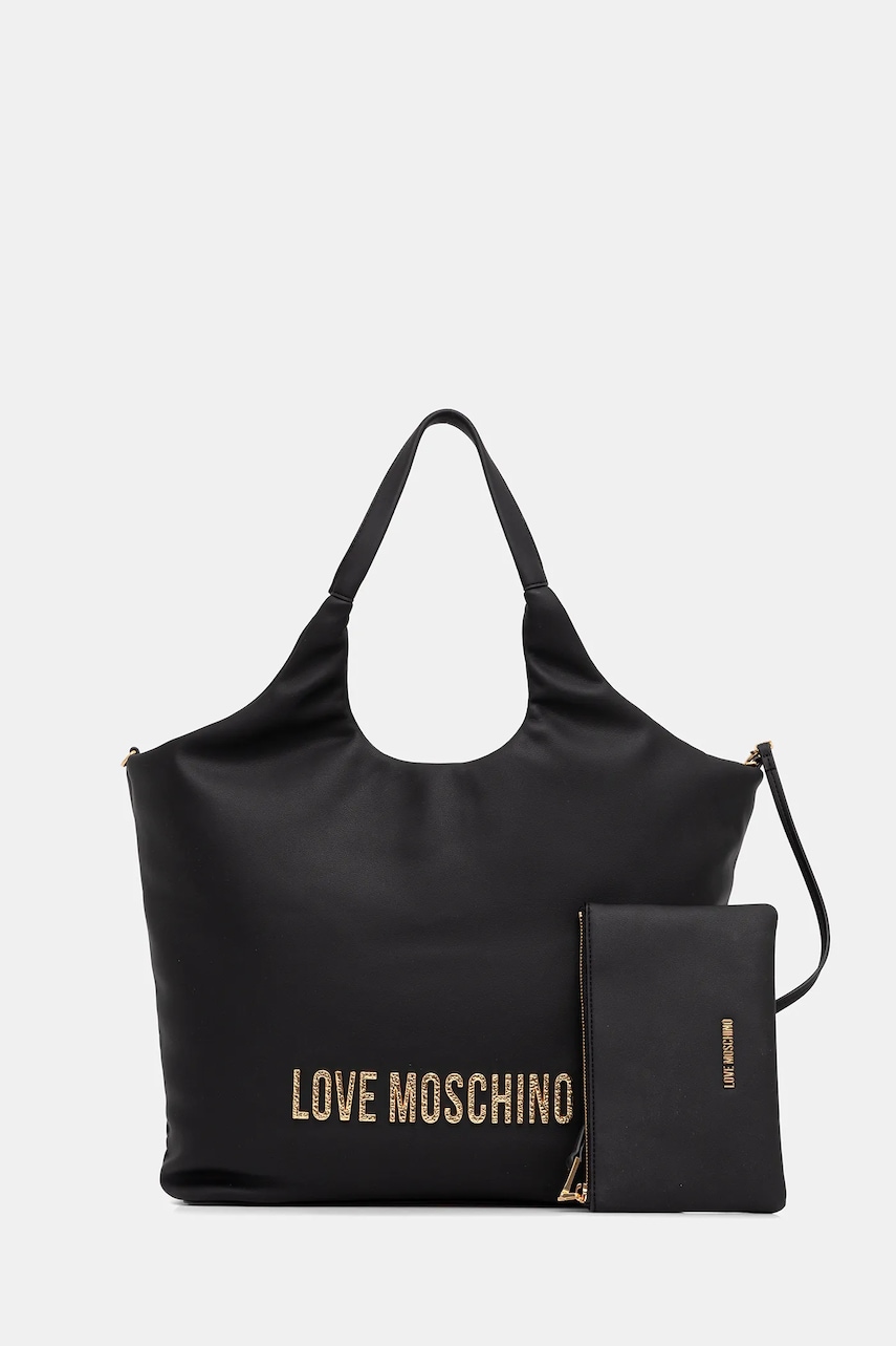 Kabelka Love Moschino černá barva, JC4396PP0NKD000A