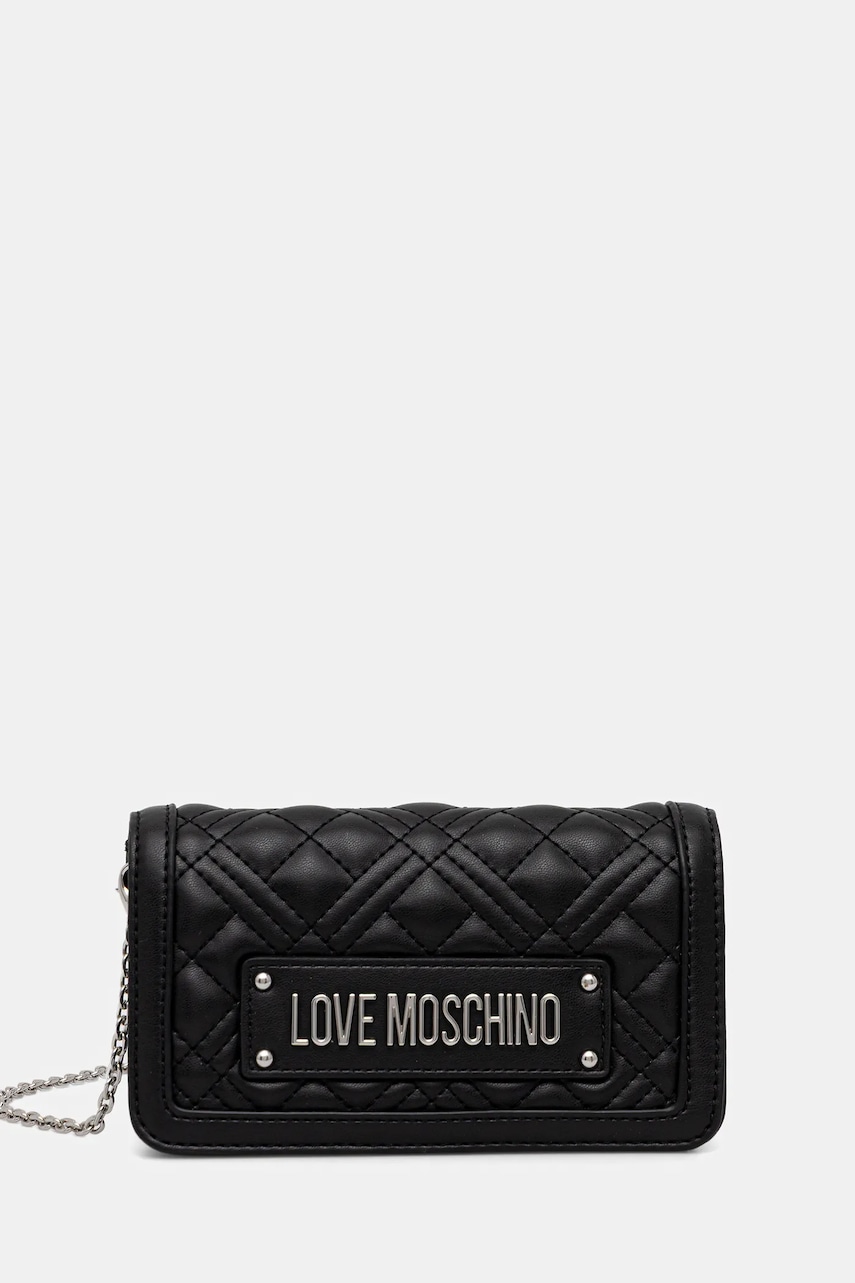 Kabelka Love Moschino černá barva, JC5681PP0NLA000B
