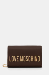 Kabelka Love Moschino hnědá barva, JC4121PP0NKD031A