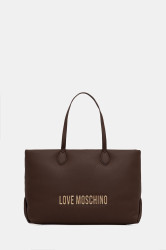 Kabelka Love Moschino hnědá barva, JC4395PP0NKD031A