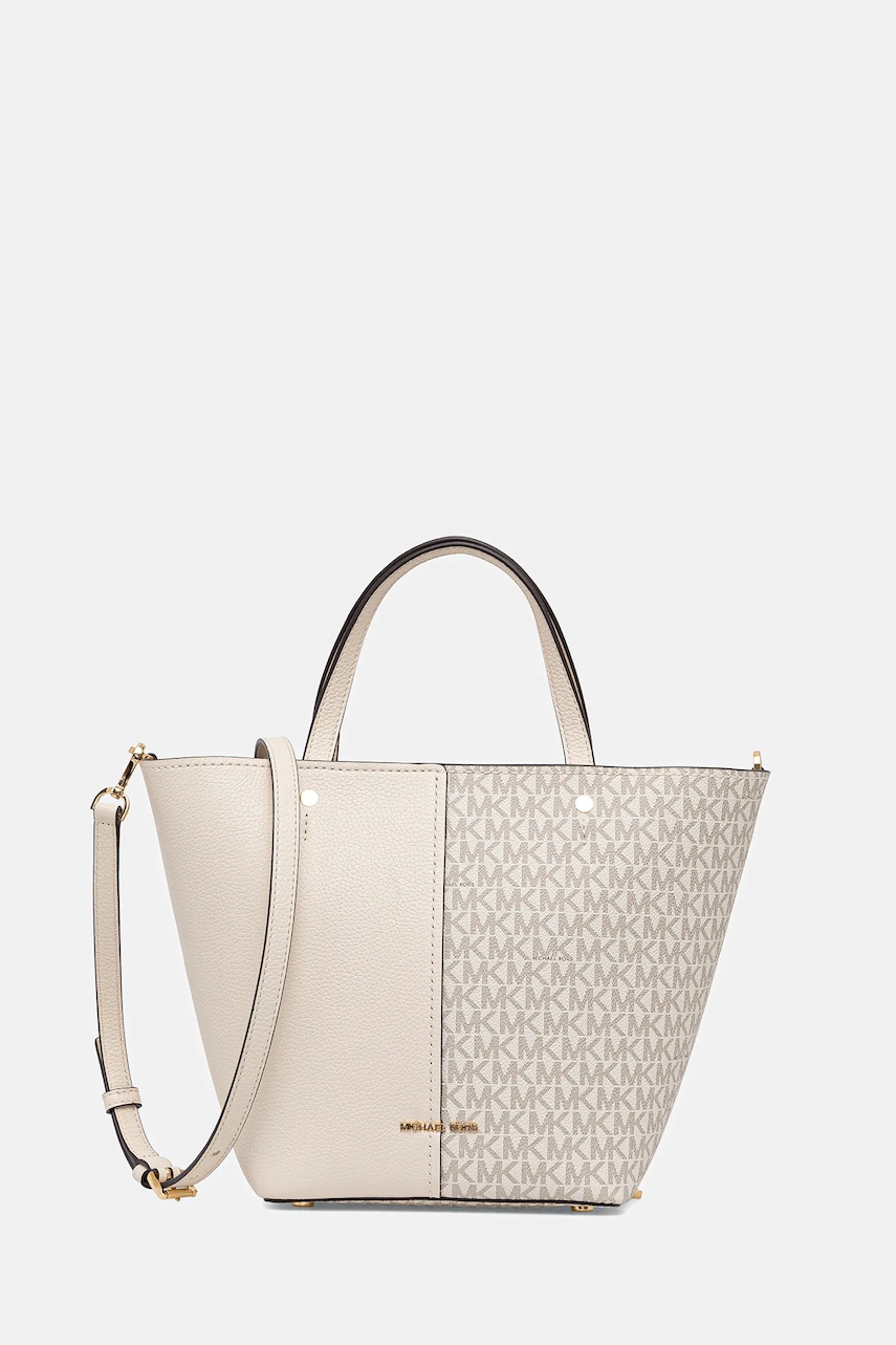 Kabelka MICHAEL Michael Kors FLORA béžová barva, 30T5GFFT2B