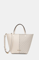 Kabelka MICHAEL Michael Kors FLORA béžová barva, 30T5GFFT2B