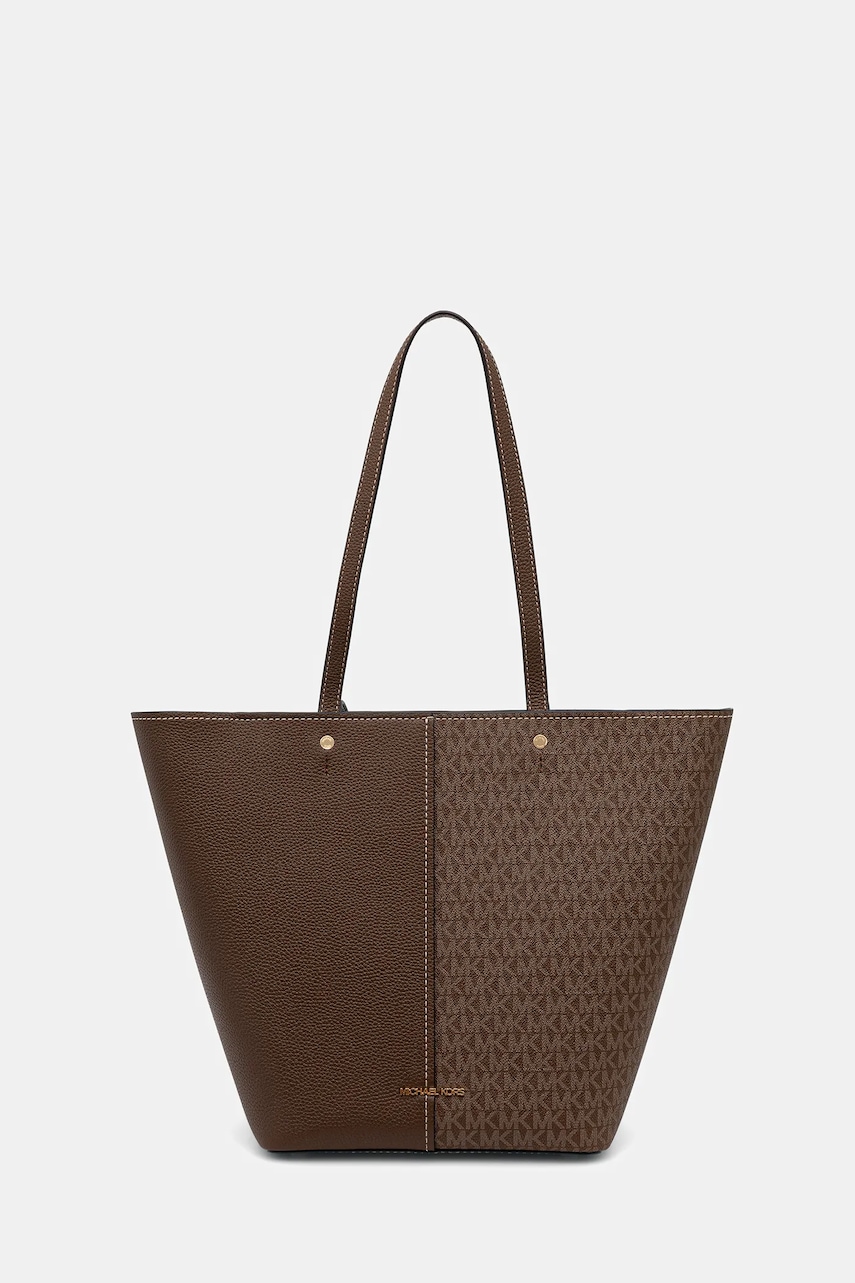 Kabelka MICHAEL Michael Kors FLORA hnědá barva, 30T5GFFT3B