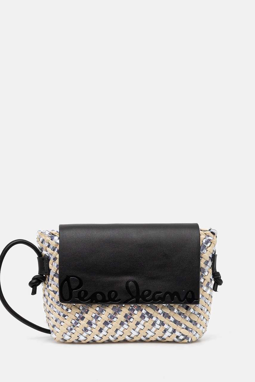 Kabelka Pepe Jeans BARKER GLOW stříbrná barva, PL031612