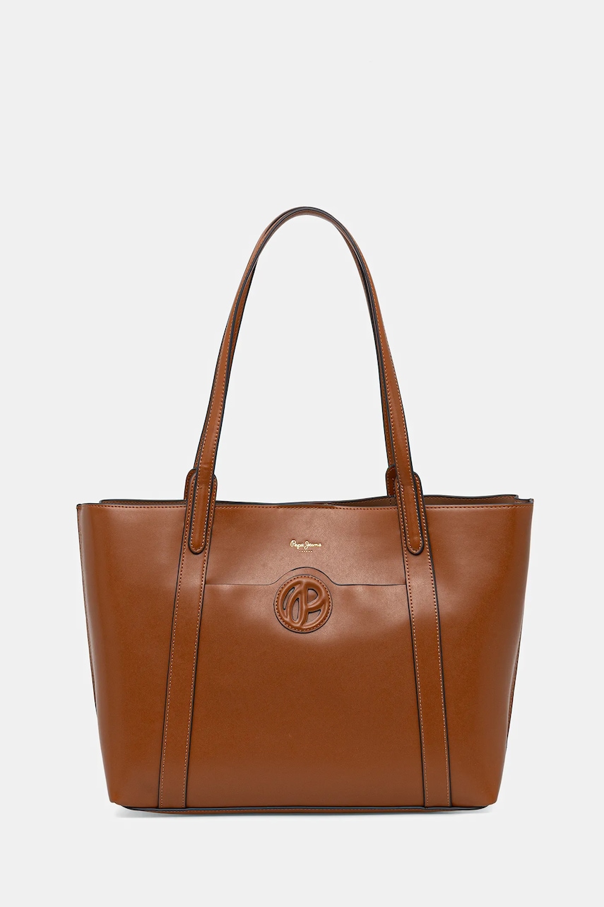 Kabelka Pepe Jeans hnědá barva, PL031663