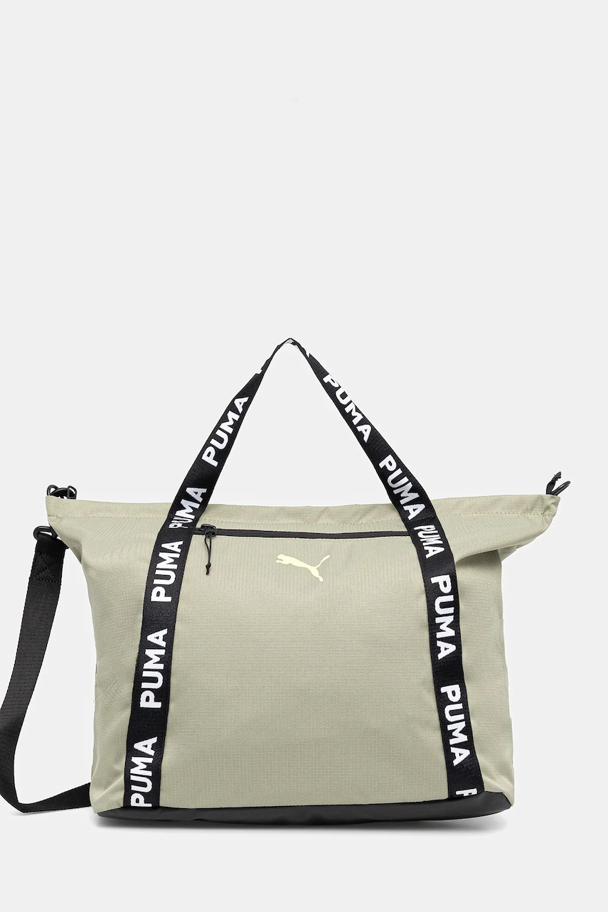 Kabelka Puma Shopper zelená barva, 91856