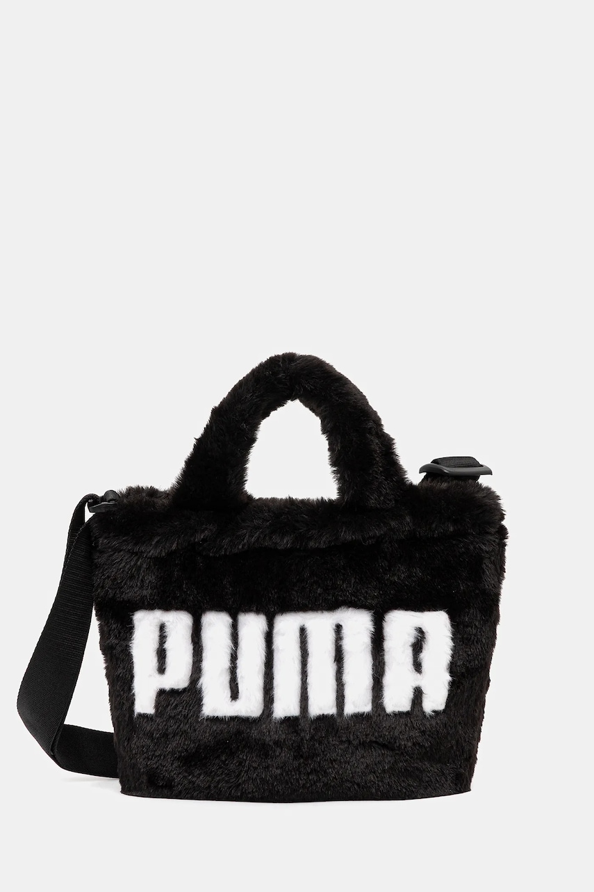 Kabelka Puma Up Faux Fur Mini černá barva, 91713