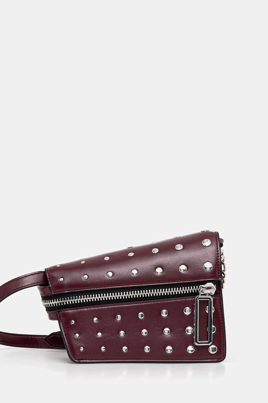 Kabelka Sisley vínová barva, 6UKDWY05T