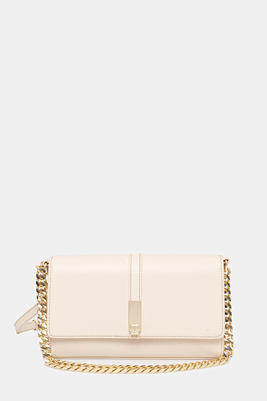 Kabelka Tommy Hilfiger béžová barva, AW0AW17223