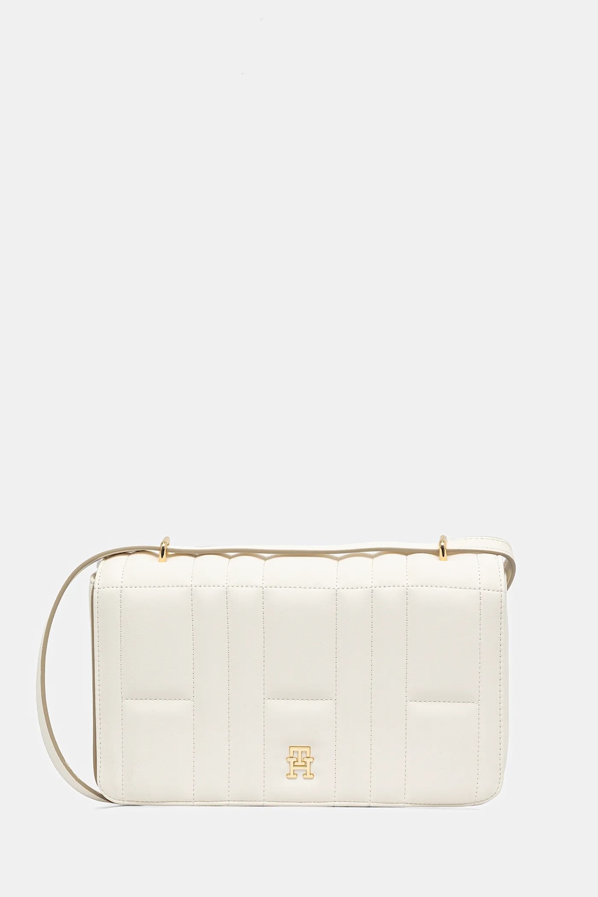 Kabelka Tommy Hilfiger béžová barva, AW0AW17454