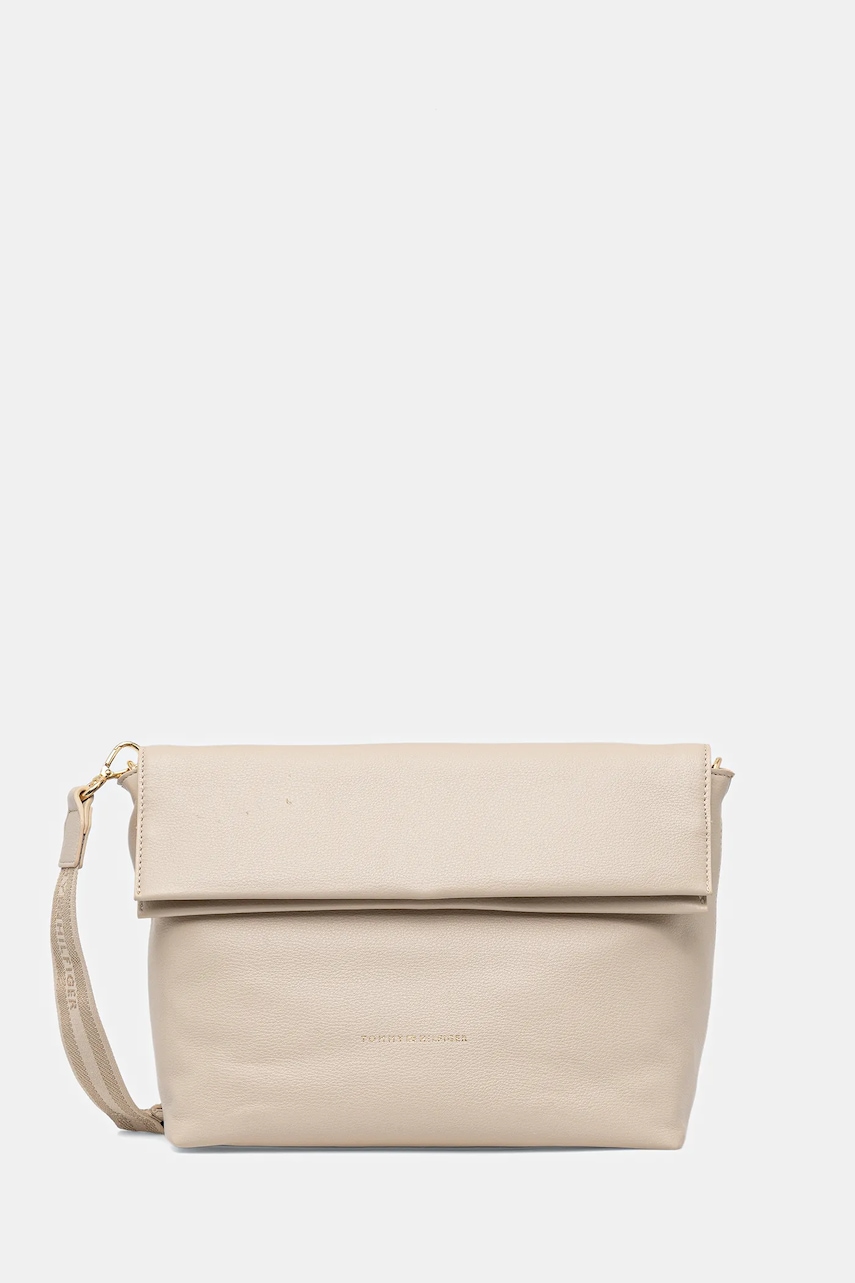 Kabelka Tommy Hilfiger béžová barva, AW0AW17692