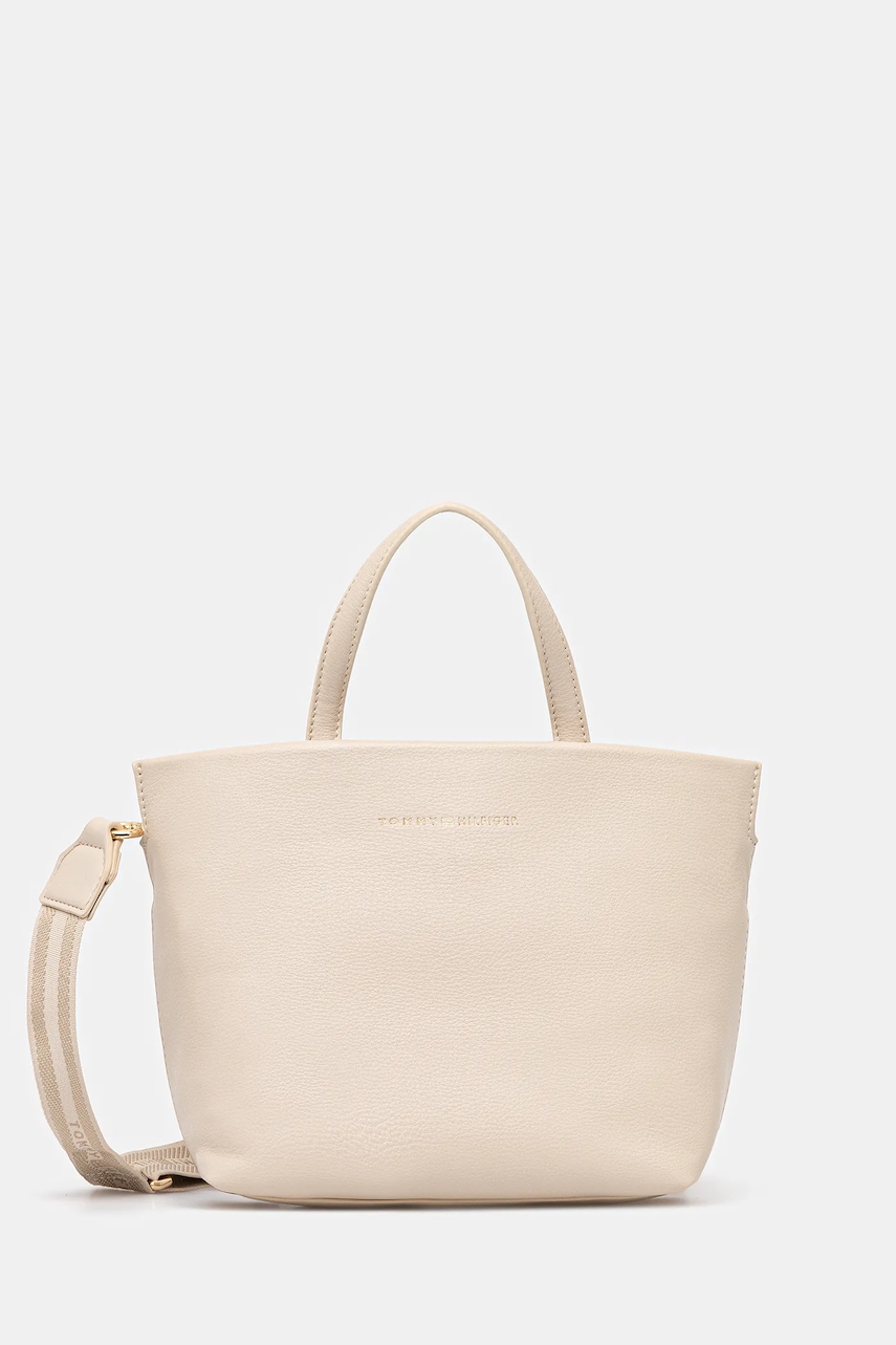 Kabelka Tommy Hilfiger béžová barva, AW0AW17694