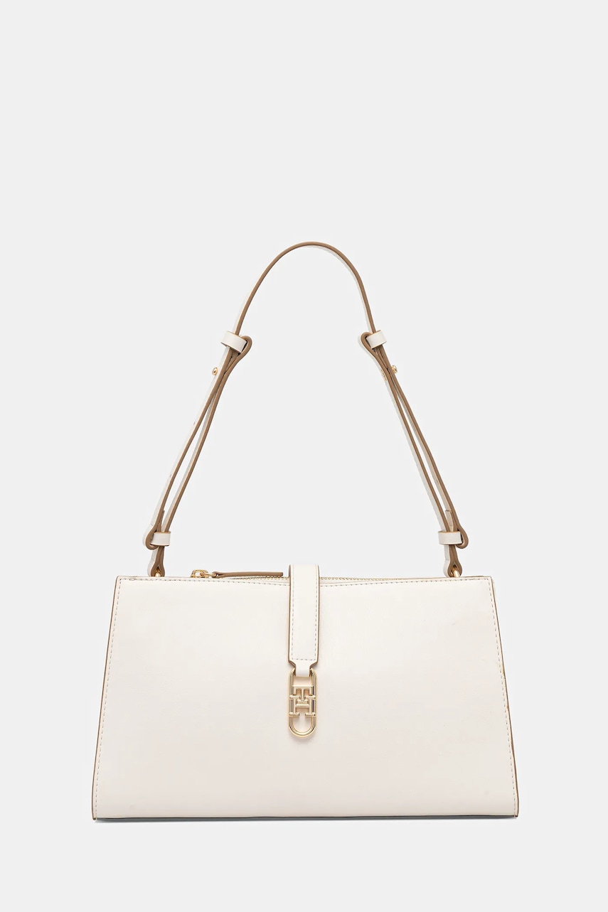 Kabelka Tommy Hilfiger béžová barva, AW0AW17718