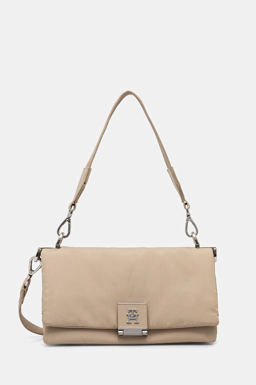 Kabelka Tommy Hilfiger béžová barva, AW0AW17725