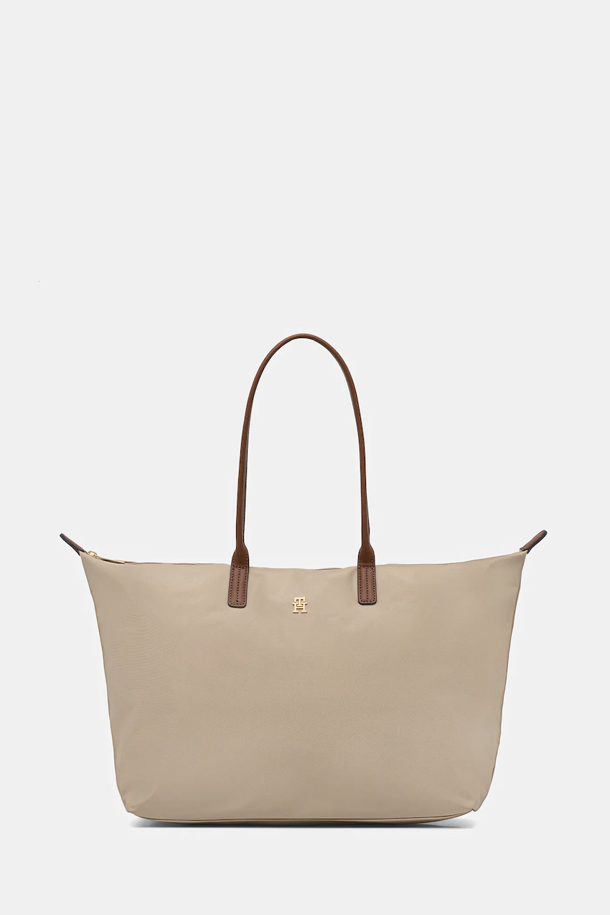 Kabelka Tommy Hilfiger béžová barva, AW0AW17996