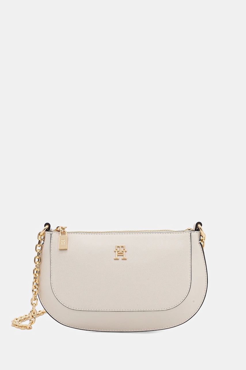 Kabelka Tommy Hilfiger béžová barva, AW0AW18142