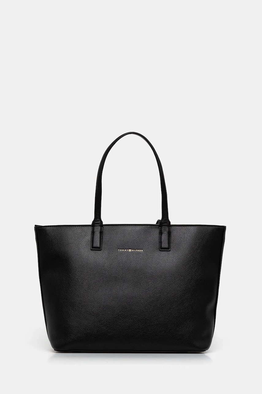 Kabelka Tommy Hilfiger černá barva, AW0AW17449