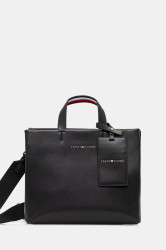 Kabelka Tommy Hilfiger černá barva, AW0AW17508