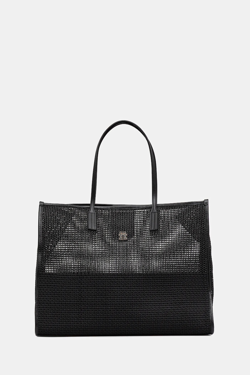 Kabelka Tommy Hilfiger černá barva, AW0AW17640