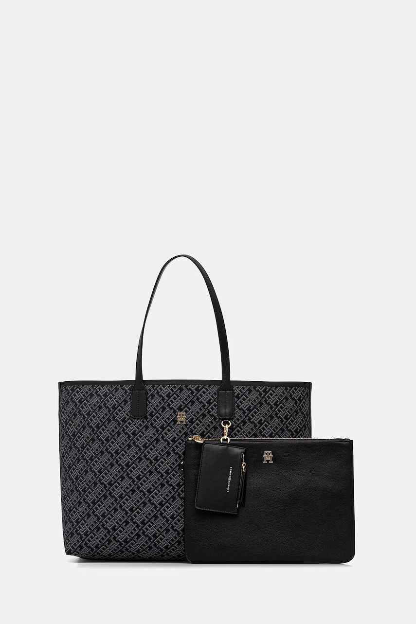 Kabelka Tommy Hilfiger černá barva, AW0AW17688