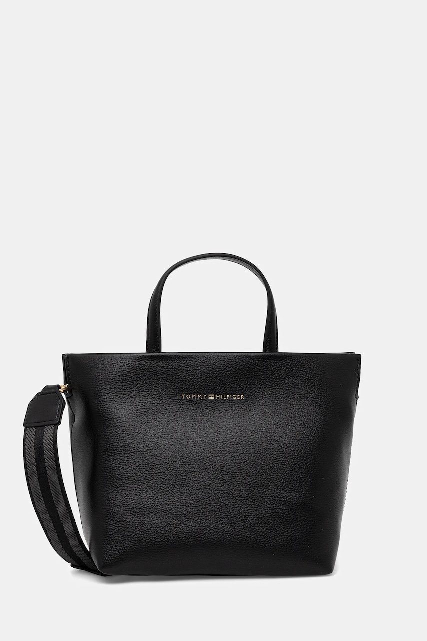 Kabelka Tommy Hilfiger černá barva, AW0AW17694