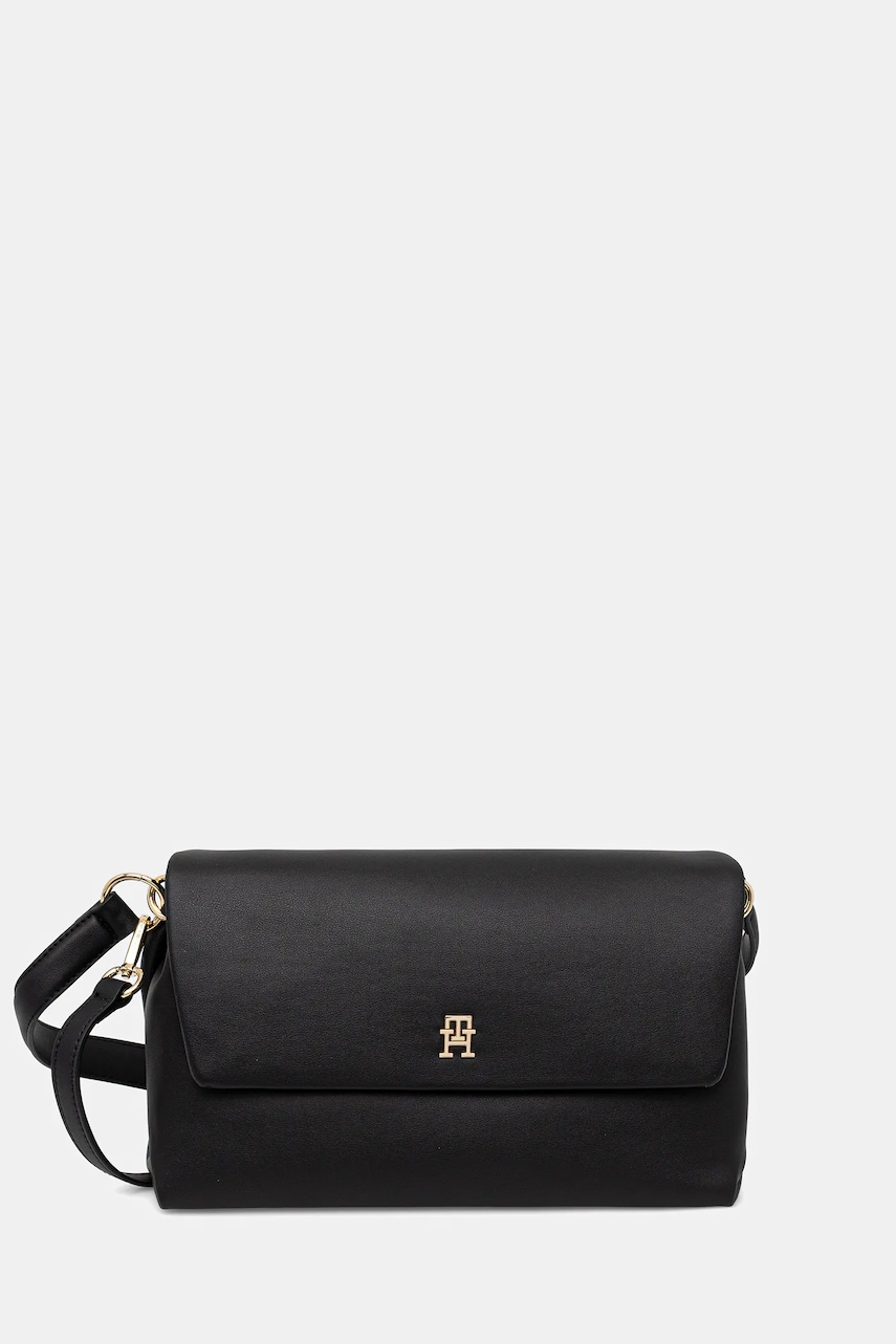 Kabelka Tommy Hilfiger černá barva, AW0AW17695