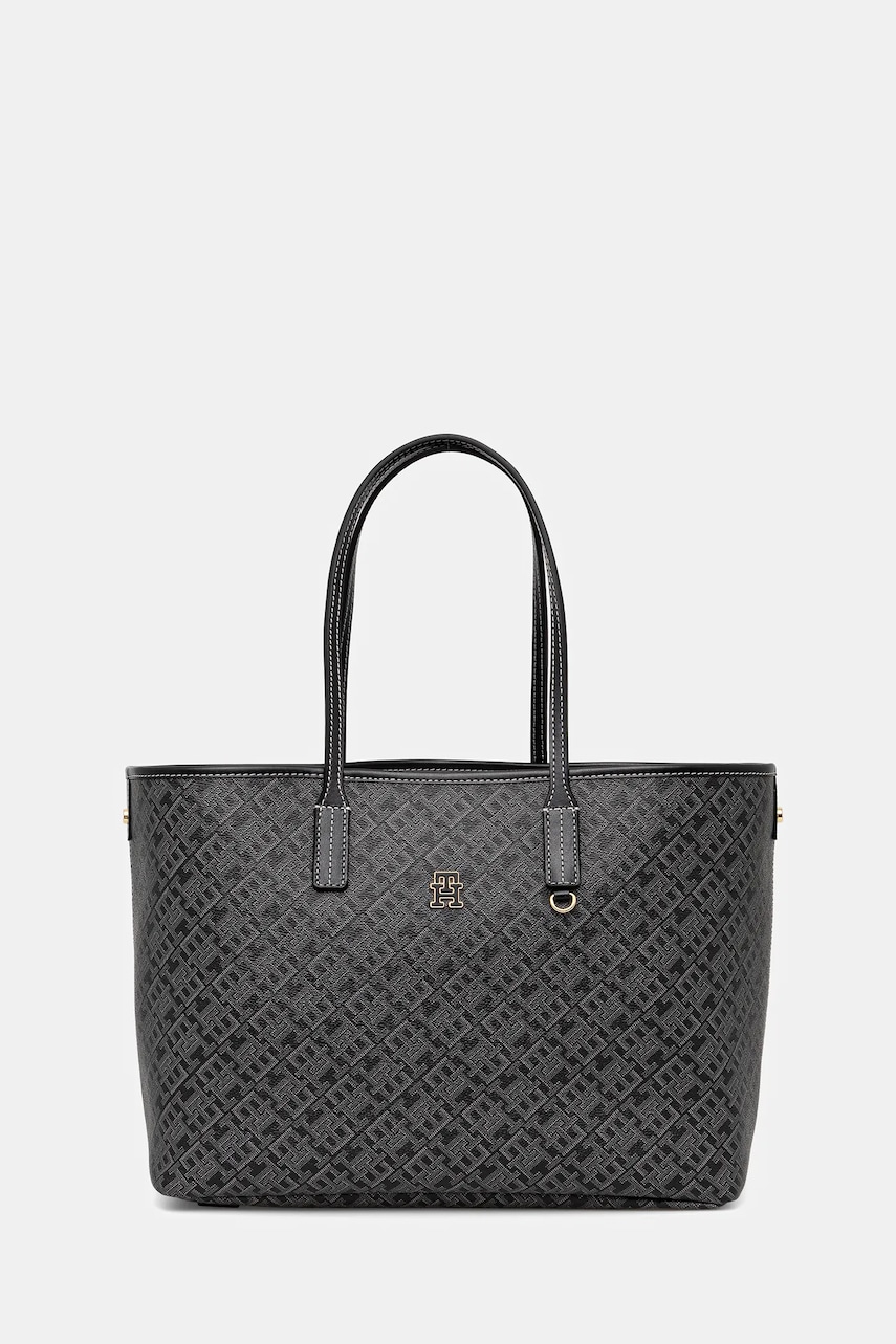 Kabelka Tommy Hilfiger černá barva, AW0AW17696