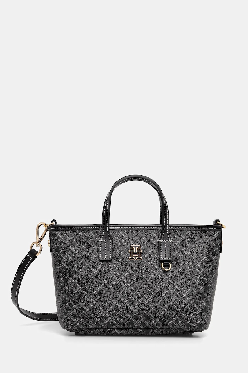 Kabelka Tommy Hilfiger černá barva, AW0AW17717