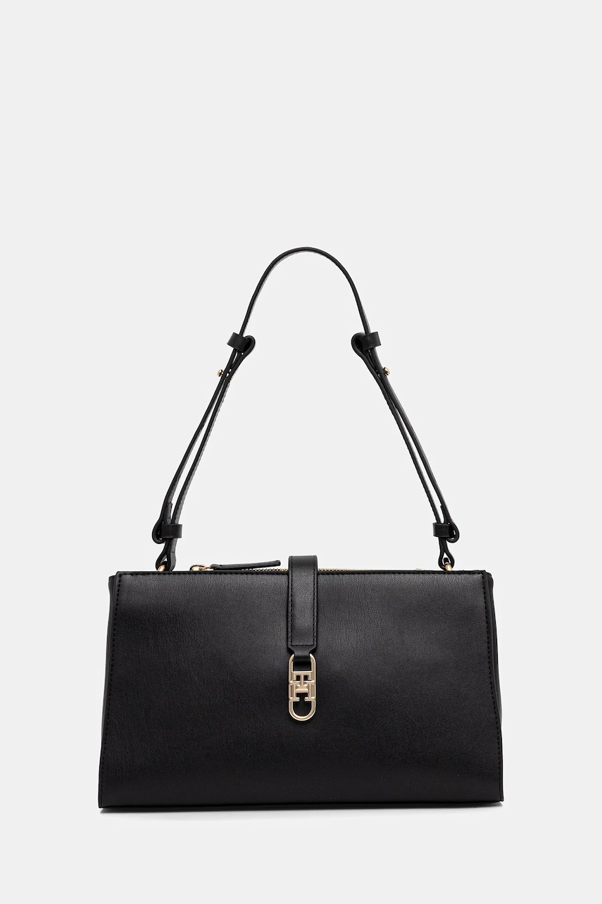 Kabelka Tommy Hilfiger černá barva, AW0AW17718