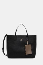 Kabelka Tommy Hilfiger černá barva, AW0AW18122