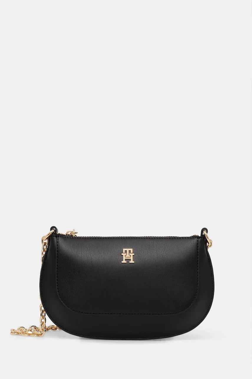 Kabelka Tommy Hilfiger černá barva, AW0AW18142