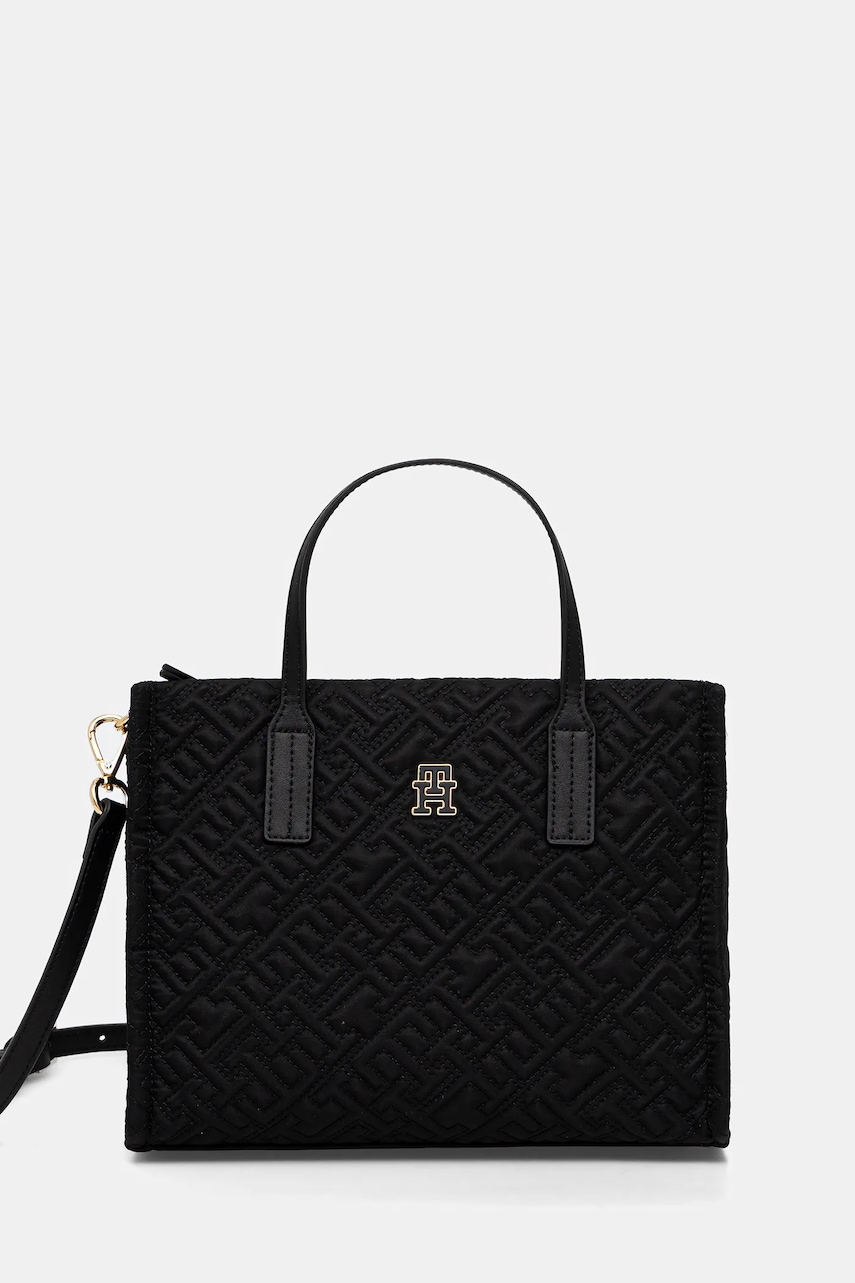 Kabelka Tommy Hilfiger černá barva, AW0AW18162