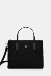 Kabelka Tommy Hilfiger černá barva, AW0AW18162