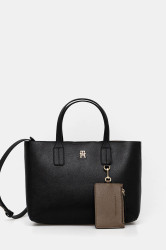 Kabelka Tommy Hilfiger černá barva, AW0AW18233