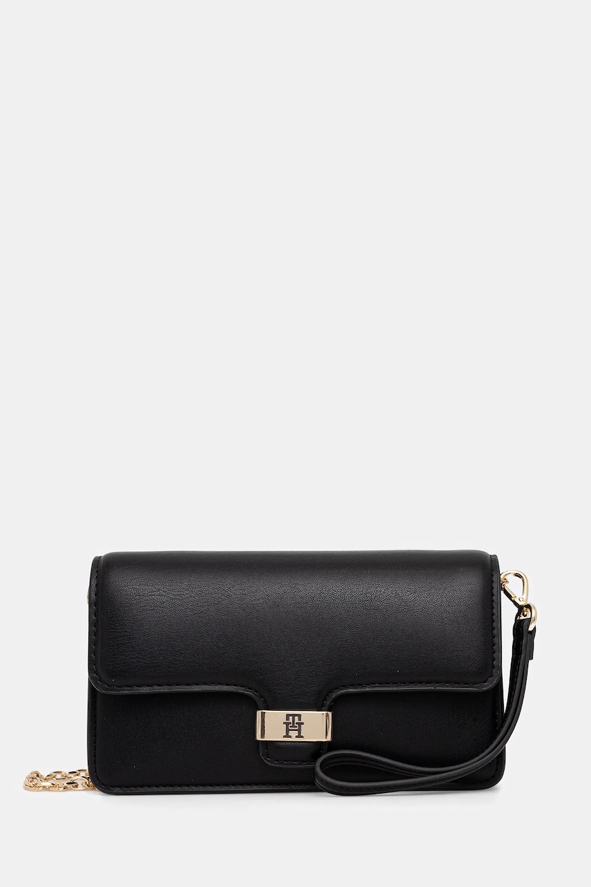 Kabelka Tommy Hilfiger černá barva, AW0AW18288