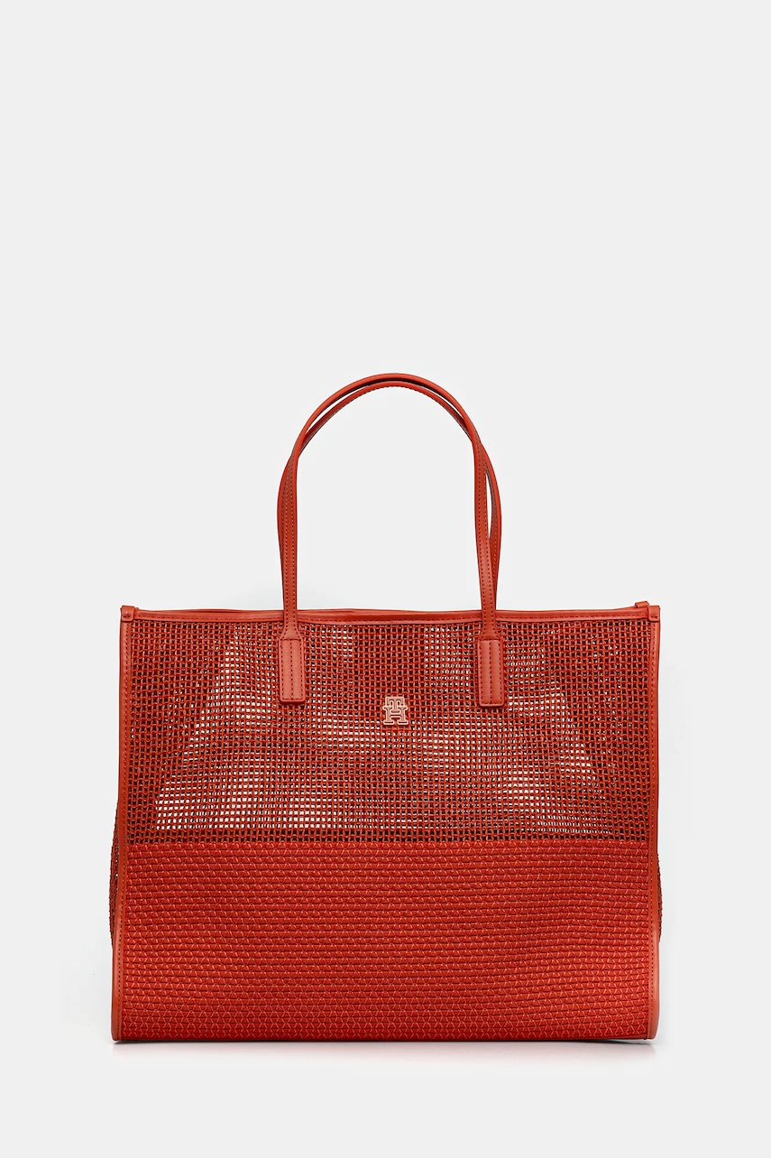 Kabelka Tommy Hilfiger oranžová barva, AW0AW17640