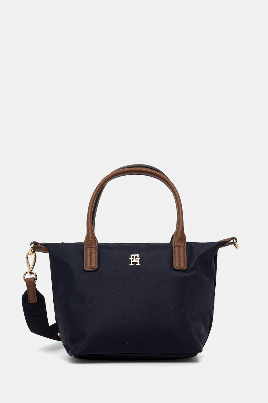 Kabelka Tommy Hilfiger tmavomodrá barva, AW0AW17709