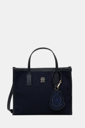 Kabelka Tommy Hilfiger tmavomodrá barva, AW0AW17852
