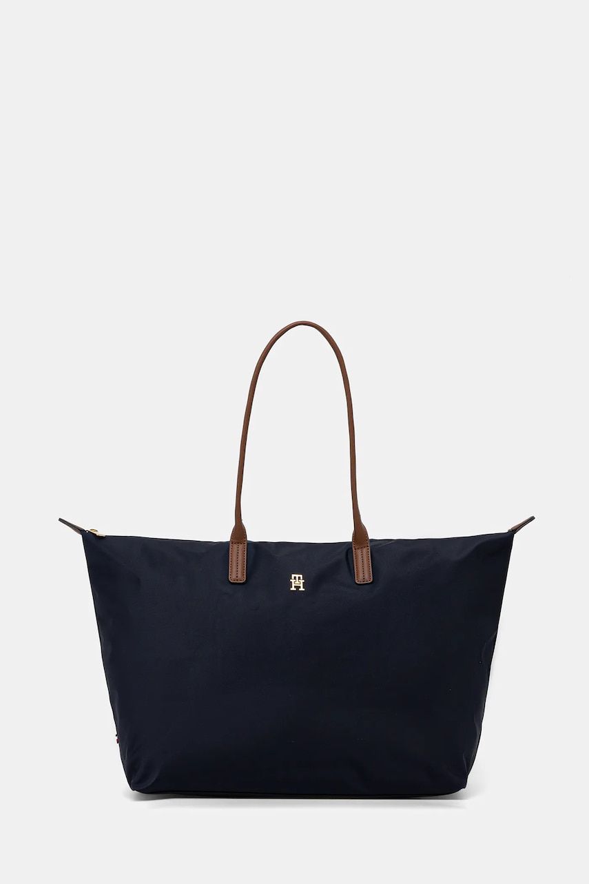 Kabelka Tommy Hilfiger tmavomodrá barva, AW0AW17996