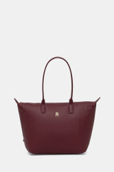 Kabelka Tommy Hilfiger vínová barva, AW0AW17705