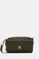 Kabelka Tommy Hilfiger zelená barva, AW0AW17680