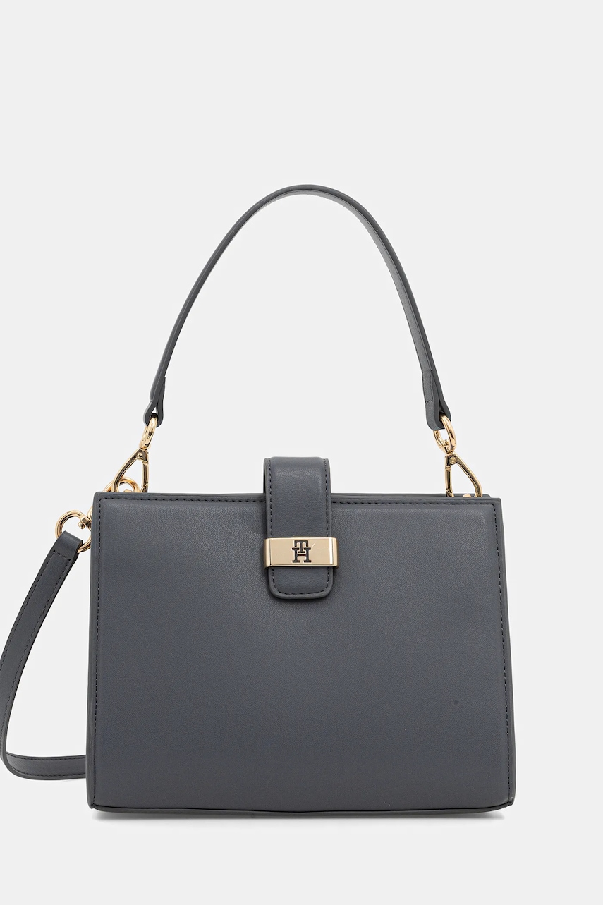 Kabelka Tommy Hilfiger zelená barva, AW0AW18286