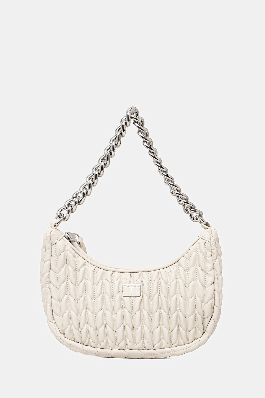 Kabelka Tommy Jeans béžová barva, AW0AW17302