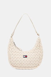 Kabelka Tommy Jeans béžová barva, AW0AW17546