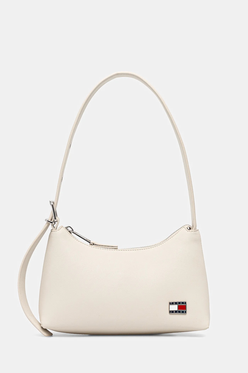 Kabelka Tommy Jeans béžová barva, AW0AW17873