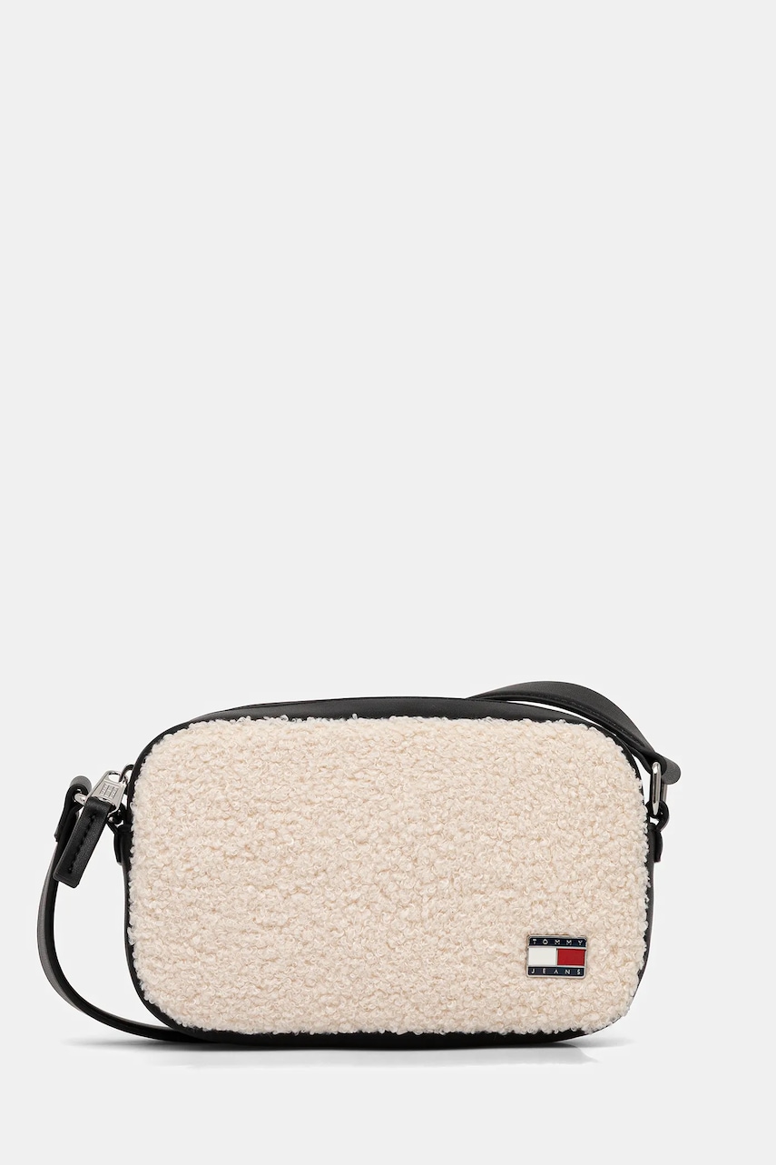 Kabelka Tommy Jeans béžová barva, AW0AW18010