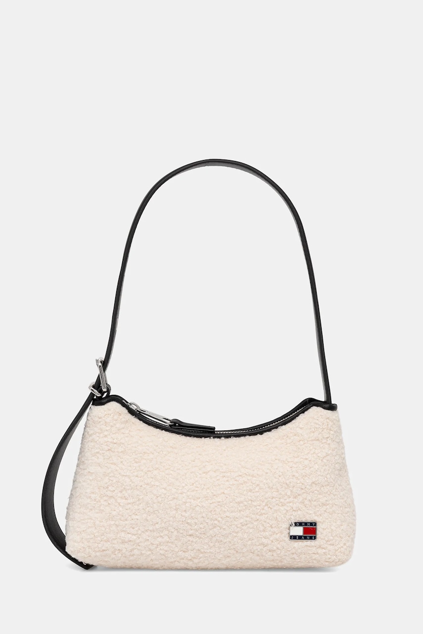 Kabelka Tommy Jeans béžová barva, AW0AW18011