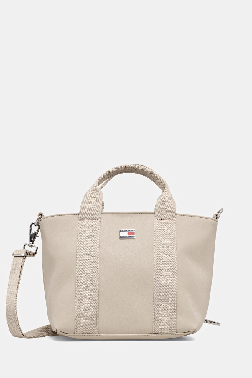 Kabelka Tommy Jeans béžová barva, AW0AW18063